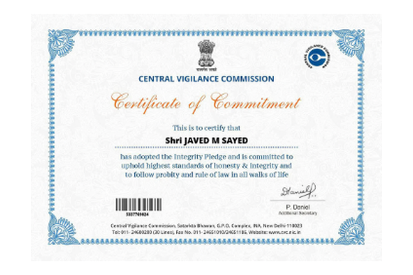 CVC Certificate of Commitment